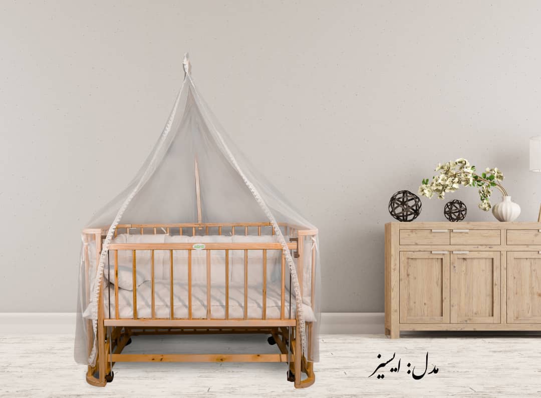 تخت کنار مادر ایسیز (خودرنگ چوب)