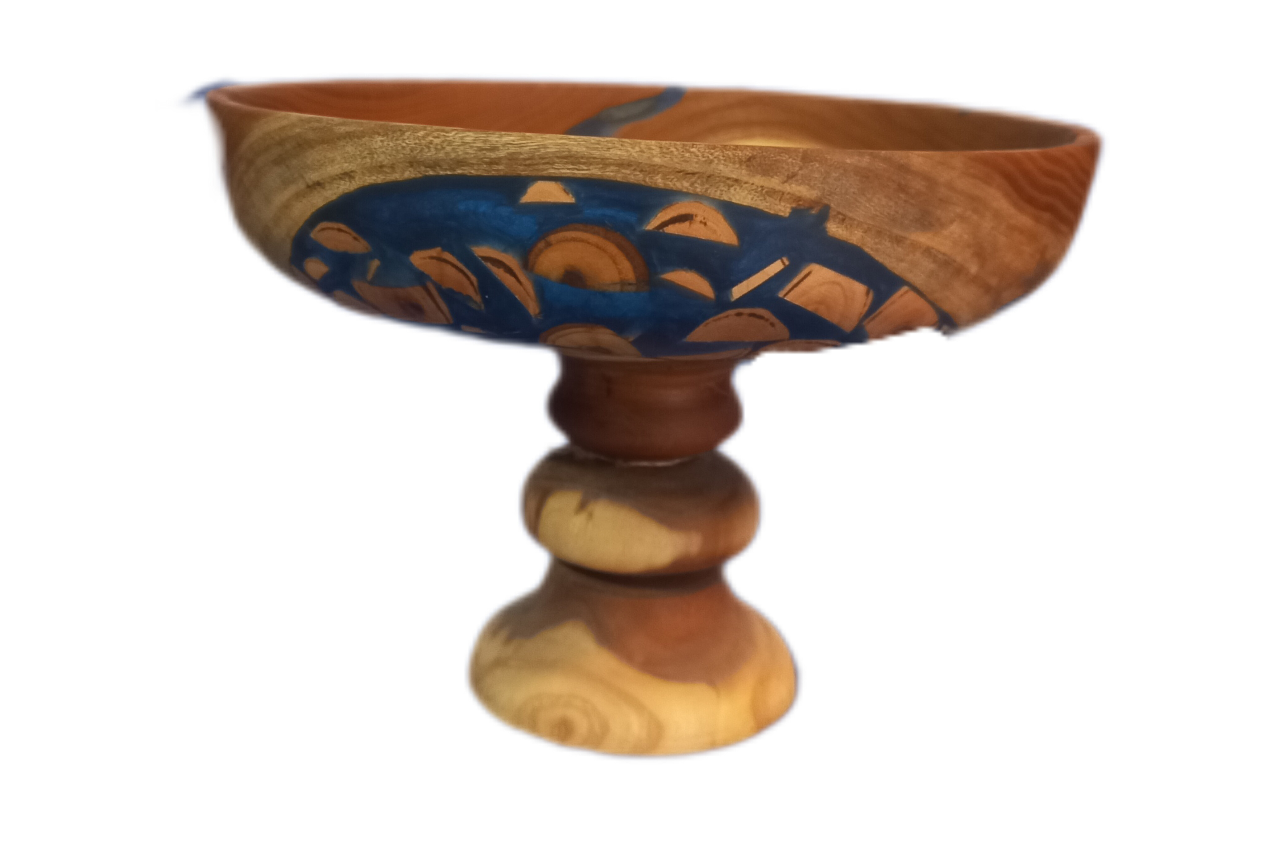 میوه خوری چوبی رزینی پایه خراطی